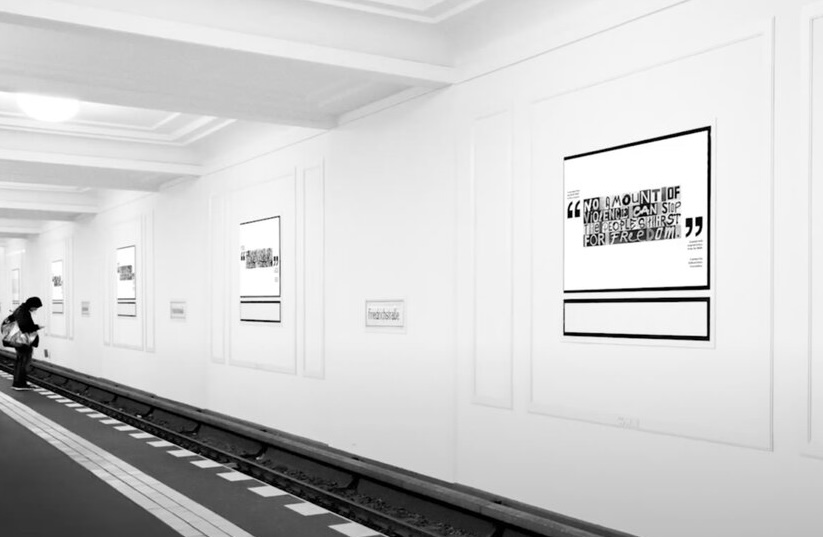 Voice of the Wall — OOH-Plakate in der Berliner U-Bahn