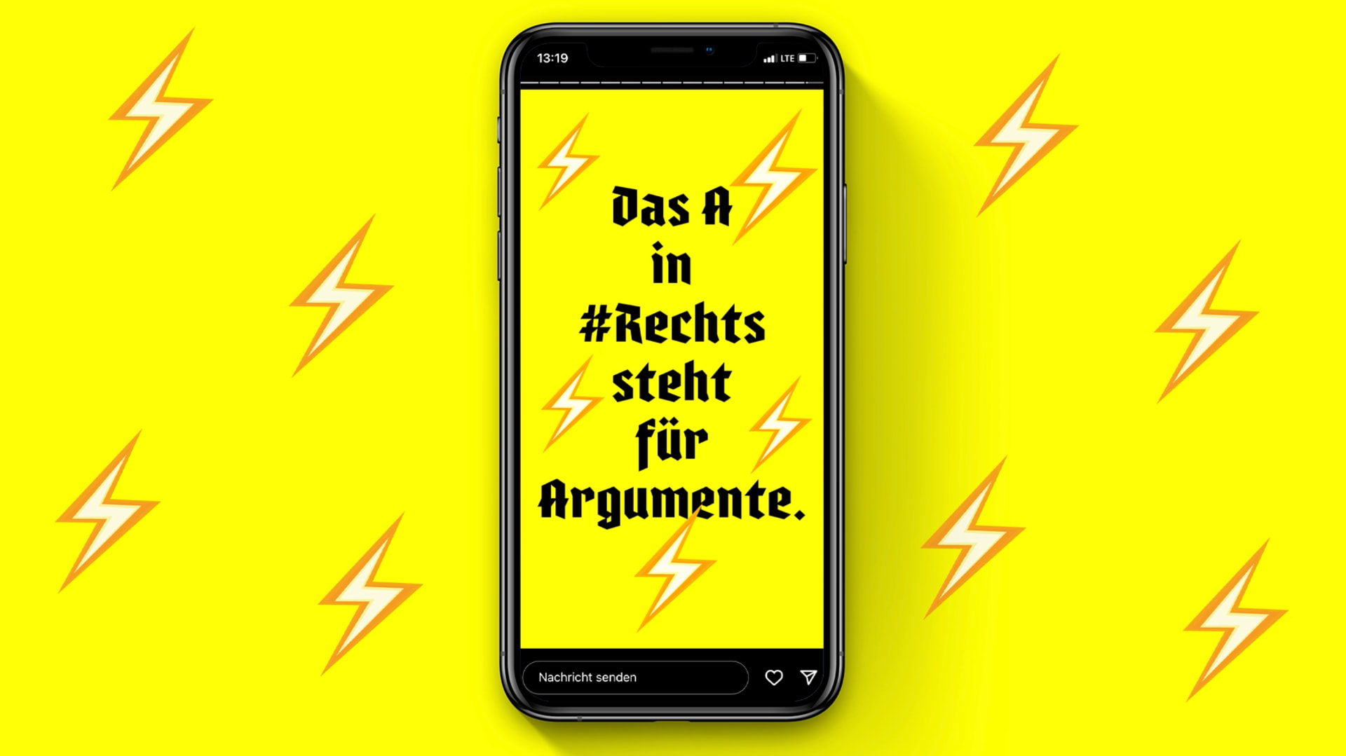 Hashtags gegen Hass — Das A in Rechts steht für Argumente