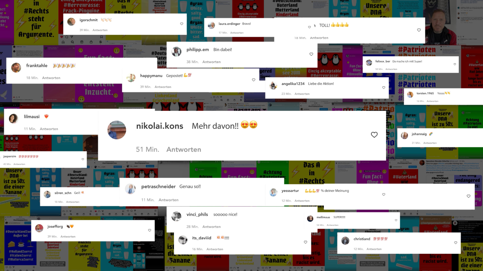 Hashtags gegen Hass — Reaktionen auf die Kampagne