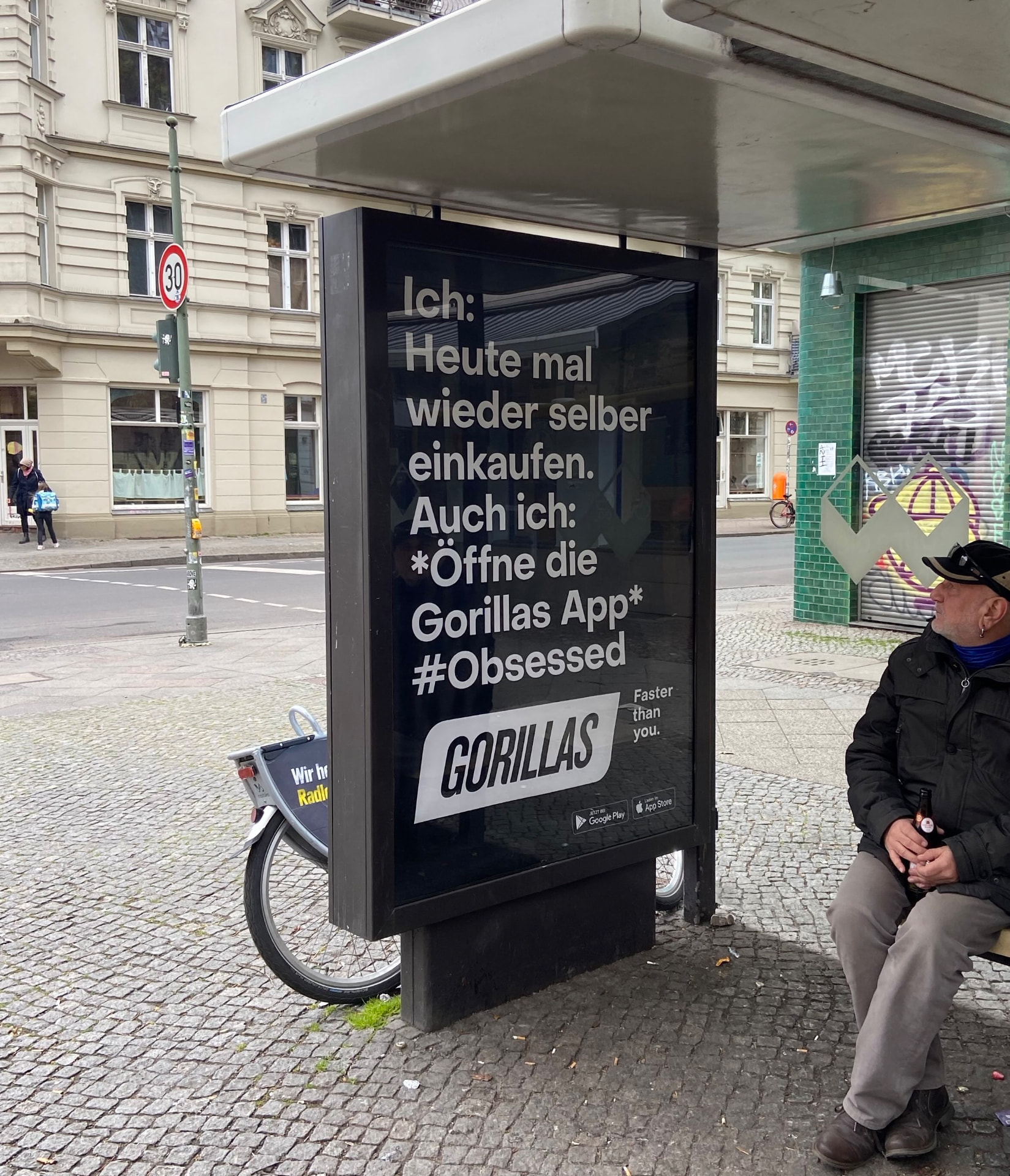 Öffne die Gorillas App
