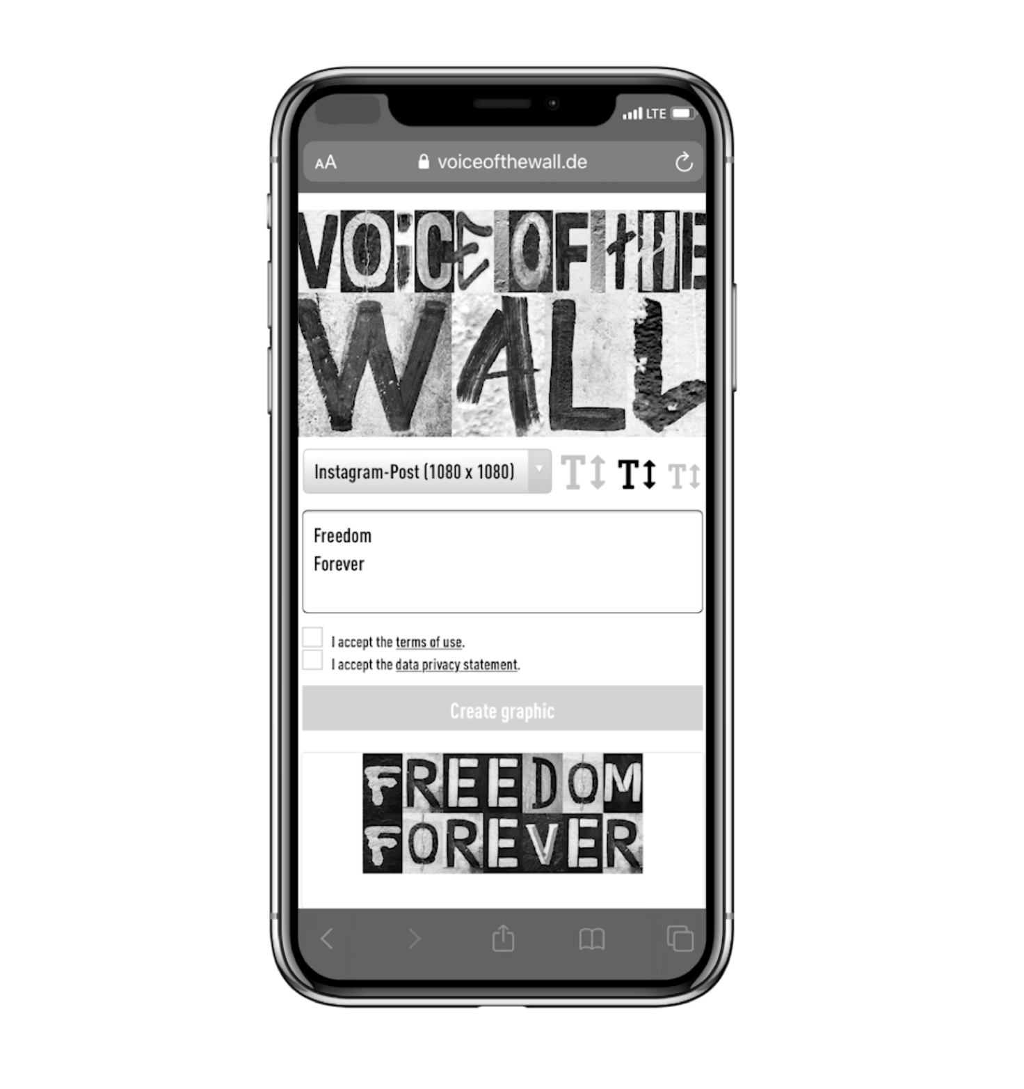 Voice of the Wall — Generator auf voiceofthewall.de