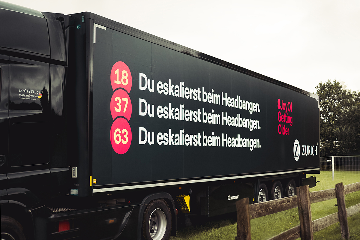 Zurich Truck bei Wacken: Du eskalierst beim Headbangen.